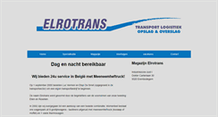 Desktop Screenshot of elrotrans.be